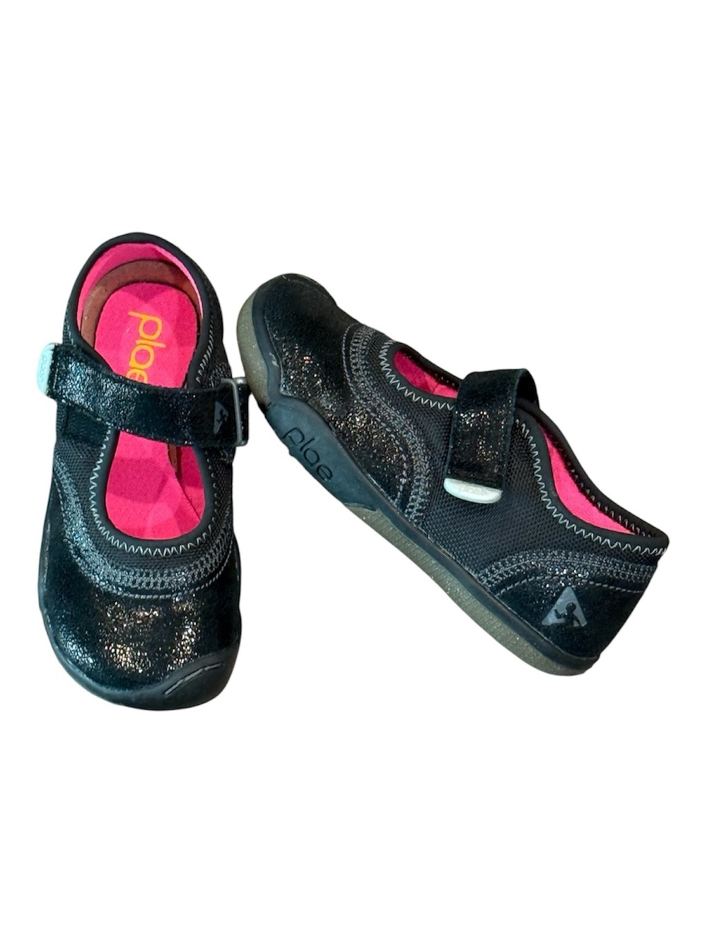 Plae Emme Shimmer Suede/Nylon Mary Jane sneakers
